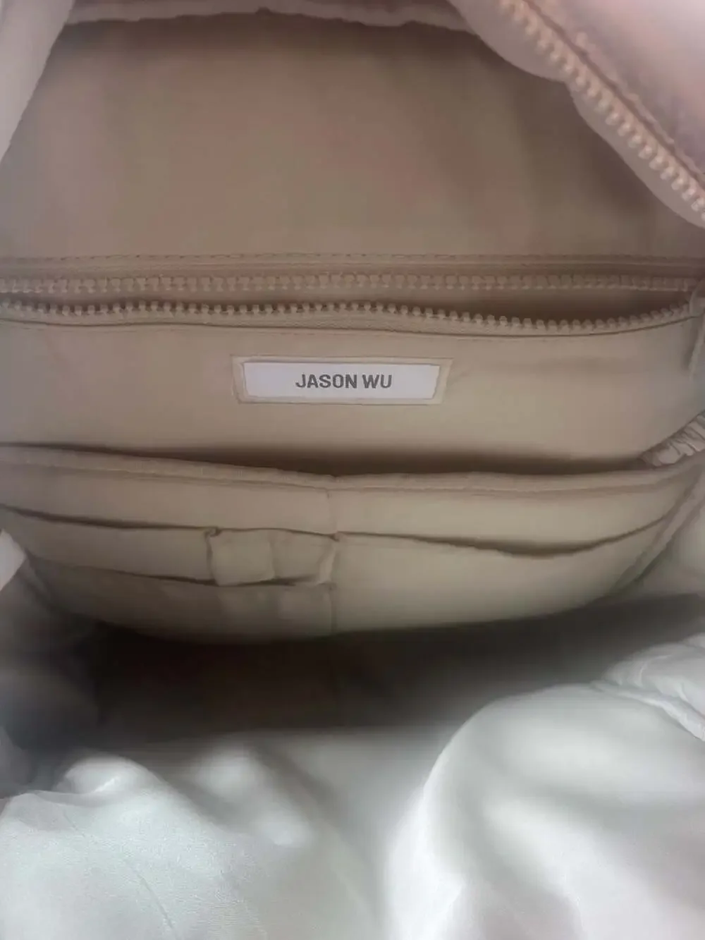 Jason Wu Quilted Puffer Nylon Backpack Sage Green